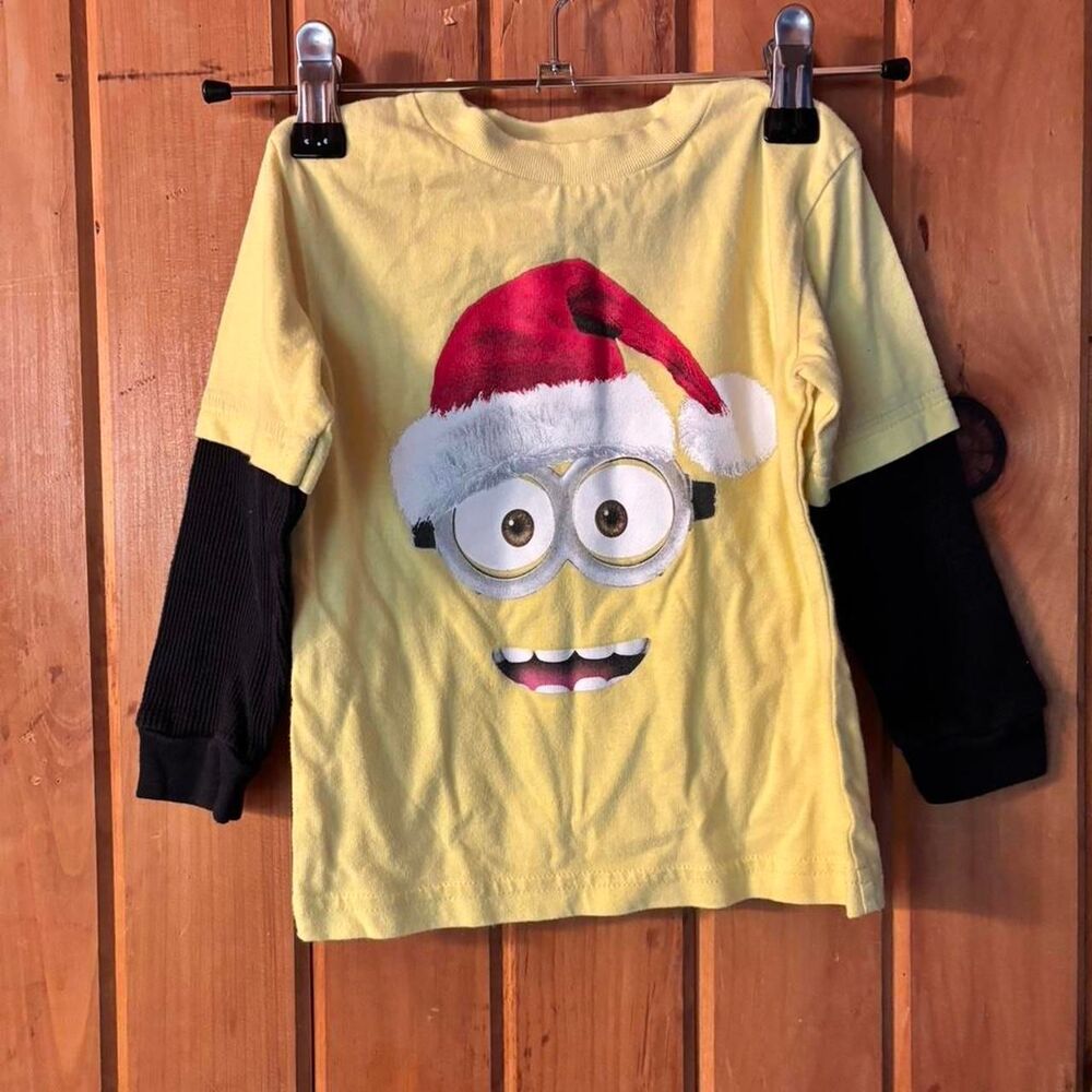 Minion Despicable Me Christmas long sleeve shirt Size 2 years